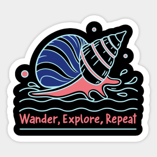 Wander, Explore, Repeat Sticker